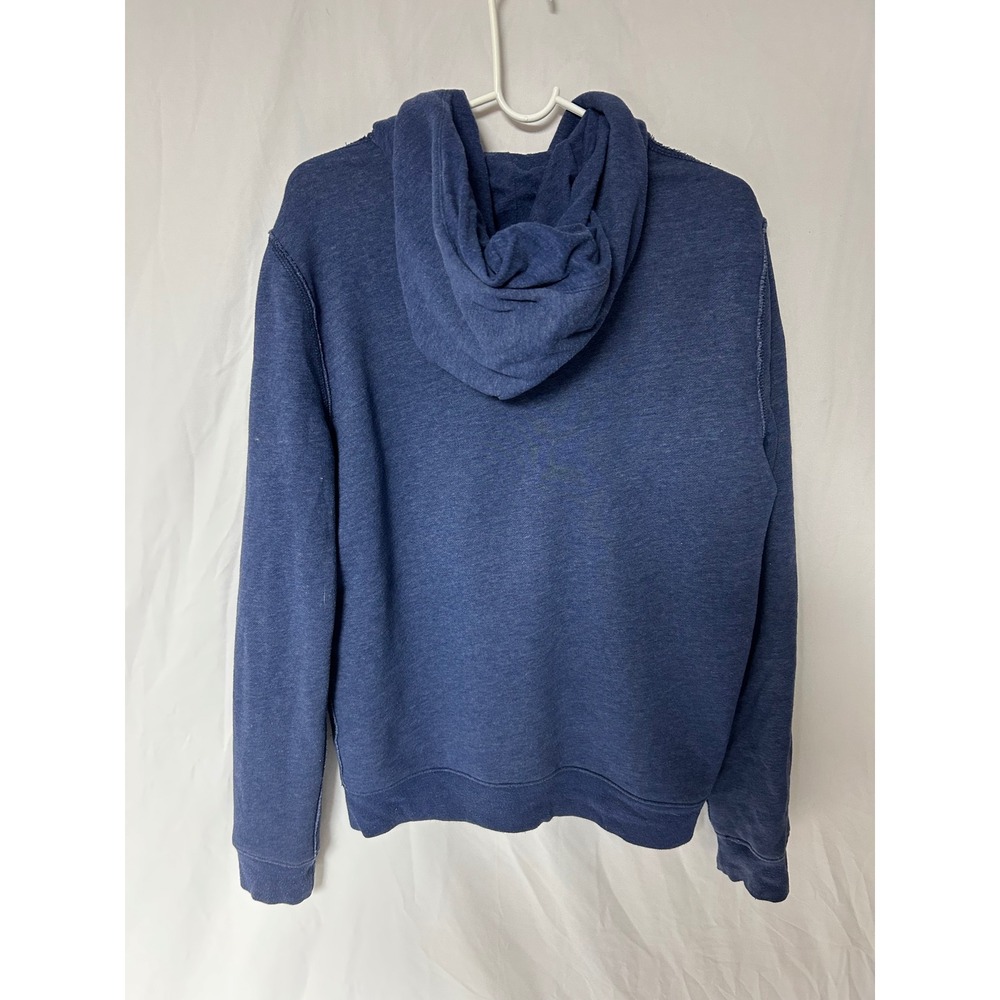 Abercrombie & Fitch Mens Full Zip Hoodie Blue Applique Logo Sweatshirt Medium - Picture 2 of 13